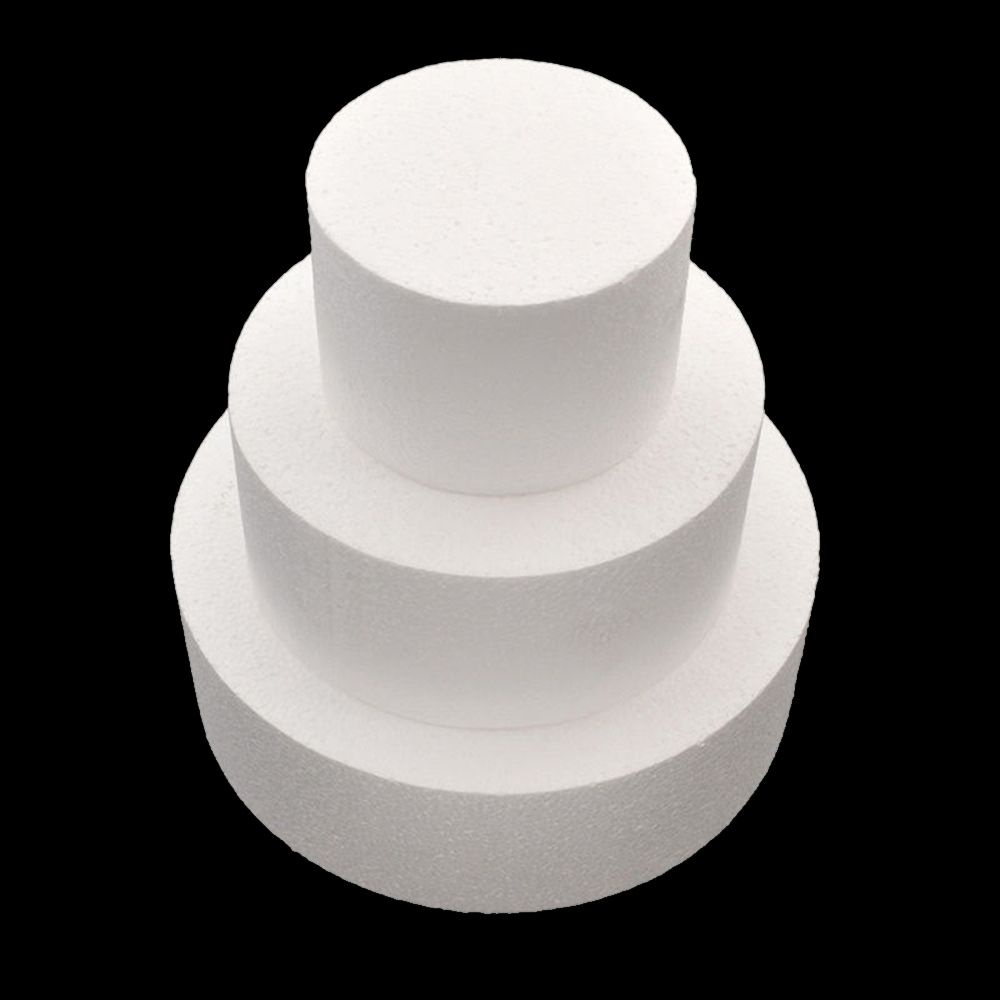 Khuôn Xốp Tròn 4 / 6 / 8 Inch Dùng Để Luyện Tập Trang Trí Bánh Kem