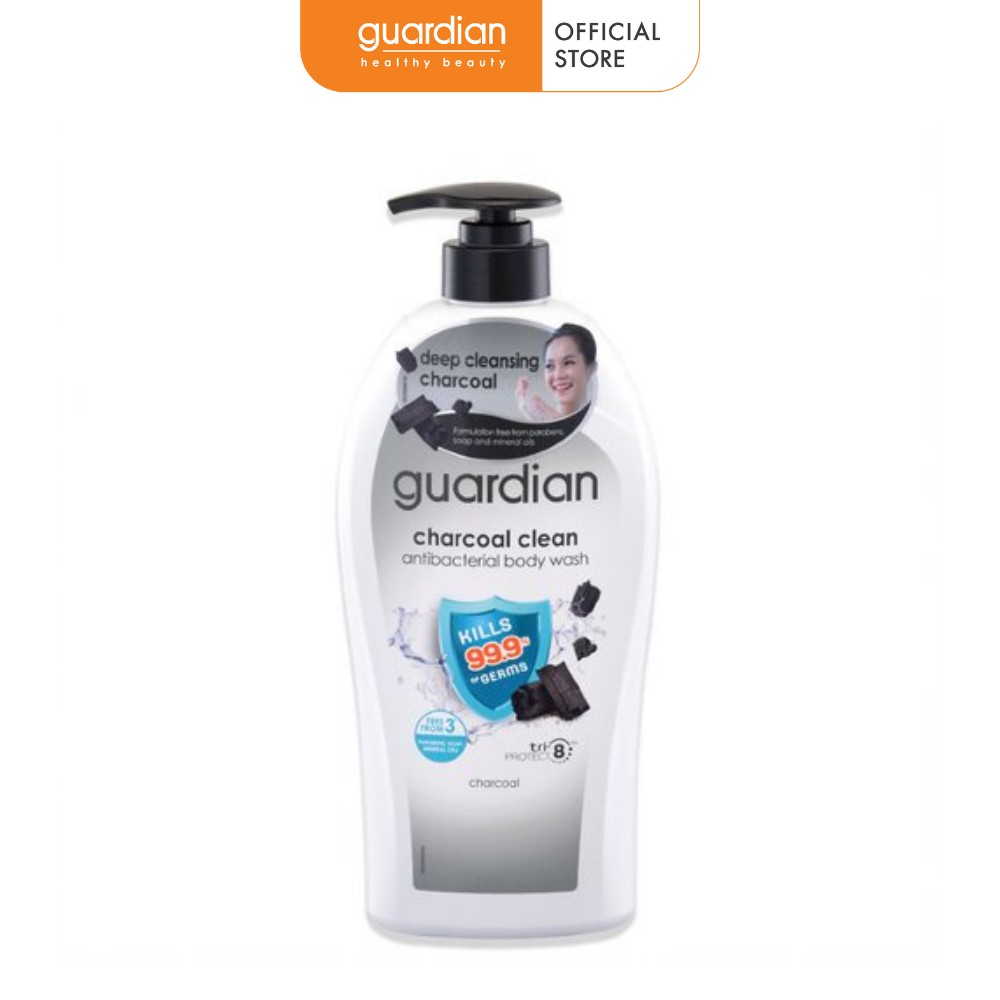 Sữa tắm Guardian làm sạch và kháng khuẩn than hoạt tính 1000ml