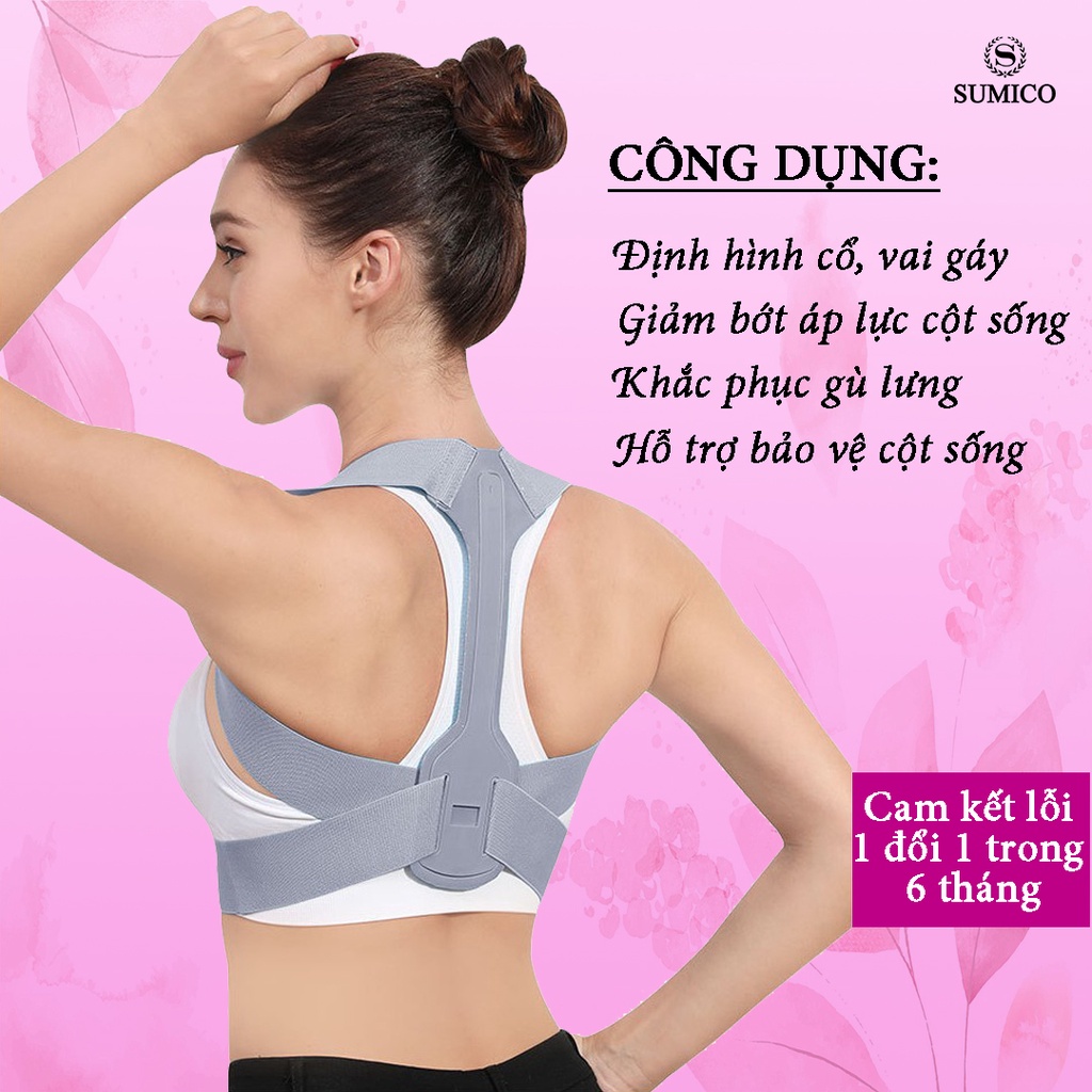 Đai chống gù lưng, đai chống gù người lớn cả nam và nữ - ĐG nẹp ngắn