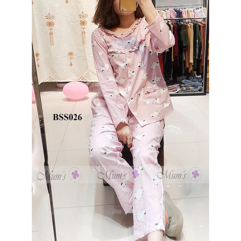 Bộ thô sau sinh mở cúc mẫu mới chọn mẫu