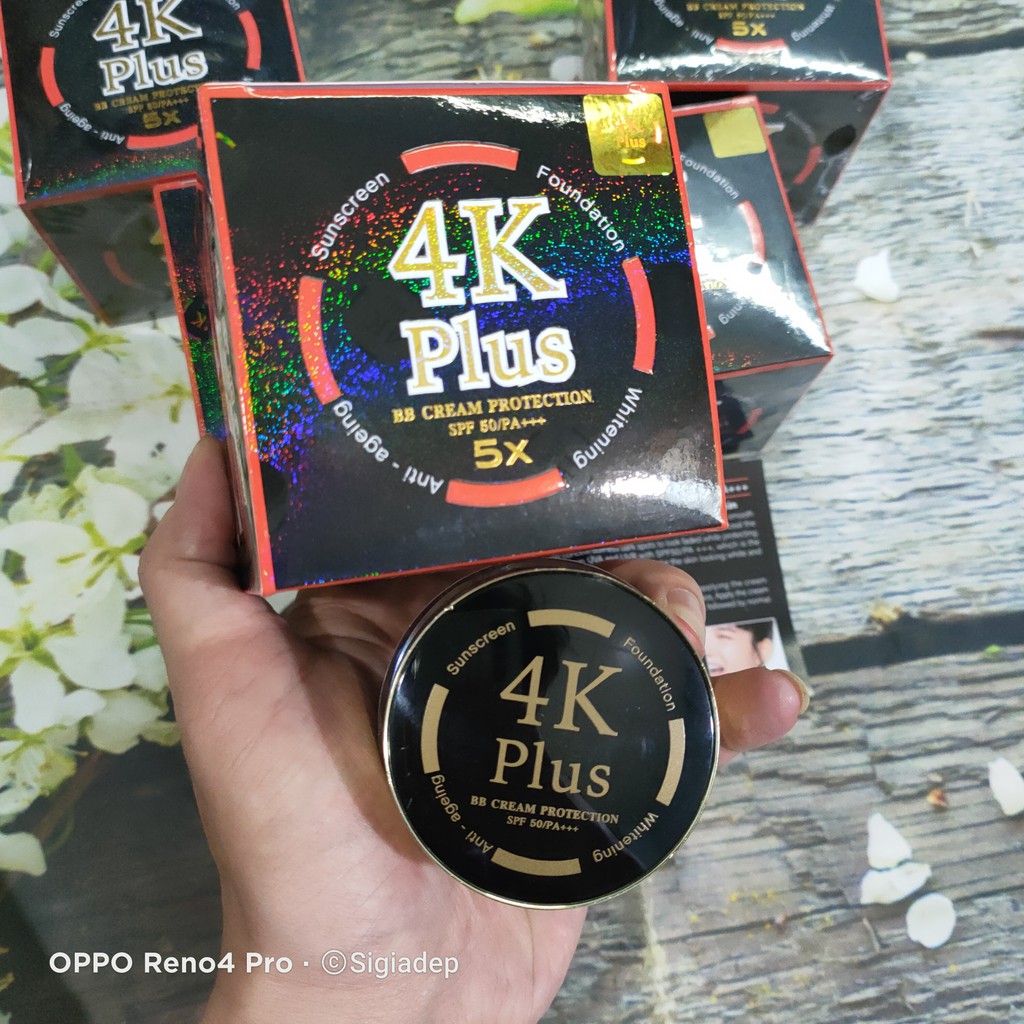 KEM NỀN CHỐNG NẮNG 4K PLUS 5X BB Cream Thái Lan