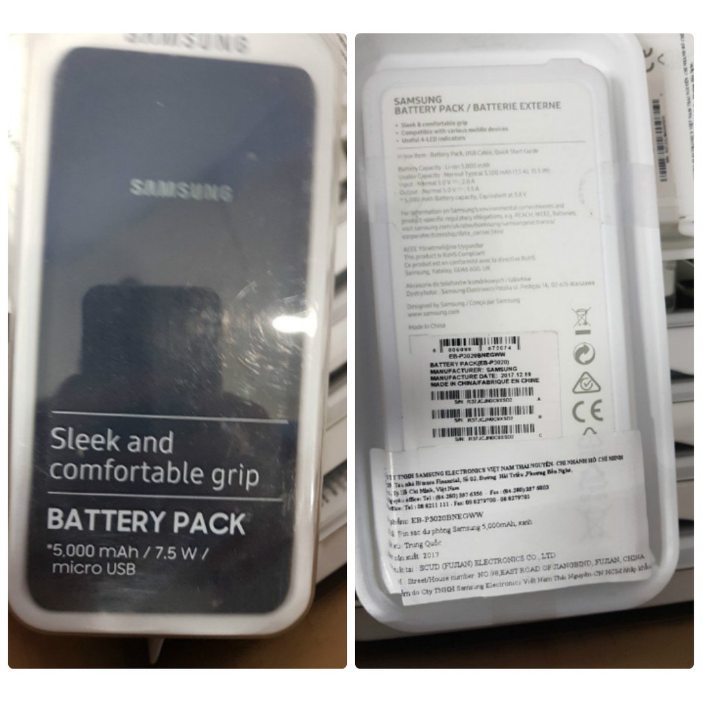 Sạc dự phòng SS 5000mah chính hãng mới 100% nguyên Seal