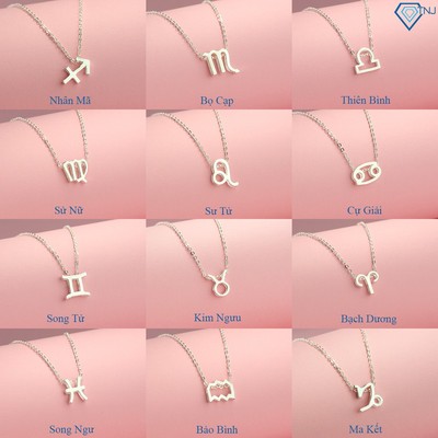 Dây chuyền 12 cung hoàng đạo bằng bạc đẹp DCN0000 Trang Sức TNJ