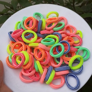 98 Thun cột tóc trẻ em sọc màu (Size 2.5cm)