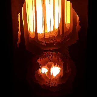 Light box nghệ thuật kirigami tự làm