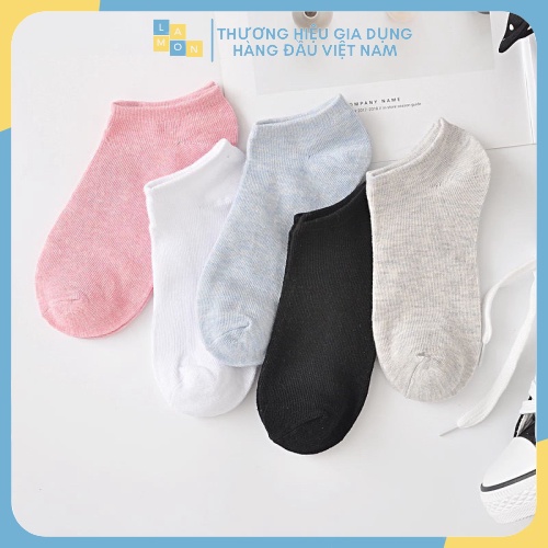 [ Bán Siêu Chạy ] Tất Chân Nữ Trơn Cỗ Ngắn Mẫu Mới Nhiều Màu 88157 Lamon Store