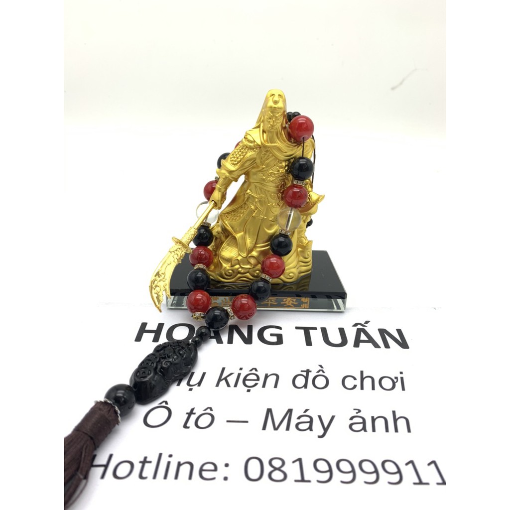 Tượng Quan Công Vân Trường Quan Vũ nước hoa vàng sáng vàng đồng trang trí taplo nhà cửa