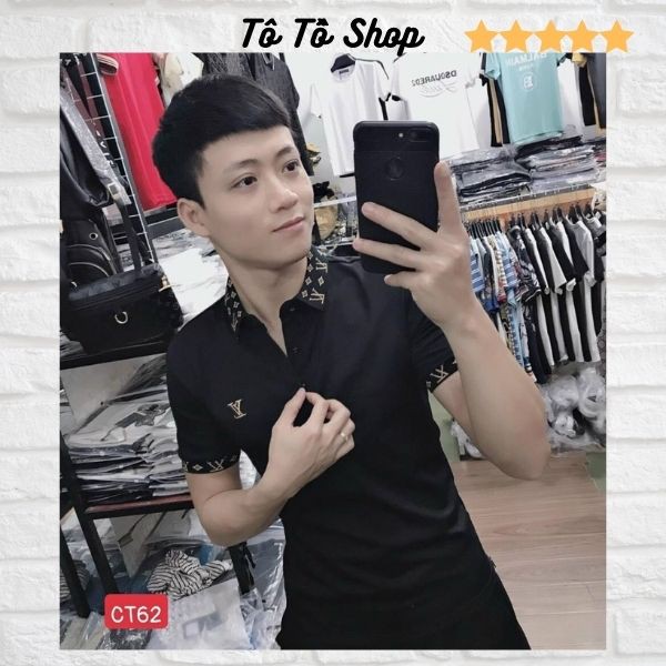 Áo Phông Nam ❤️FREESHIP❤️ Áo Thun Cặp Nam Nữ Tay Ngắn Cổ Bẻ Thời Trang Cao Cấp Mẫu Mới Hàng VNXK Tô Tồ Shop - ATNTT2