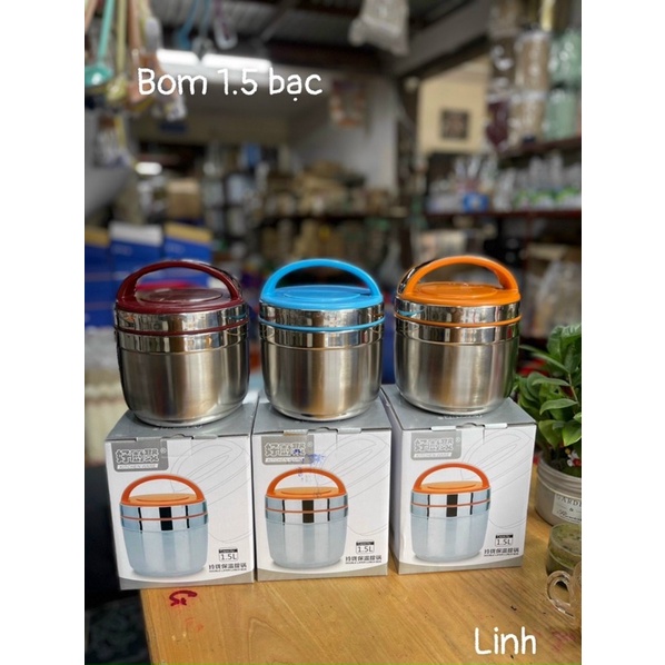 CẠP LỒNG BOM ĐỰNG CƠM/CANH/THỨC ĂN chất liệu inox 304 cao cấp
