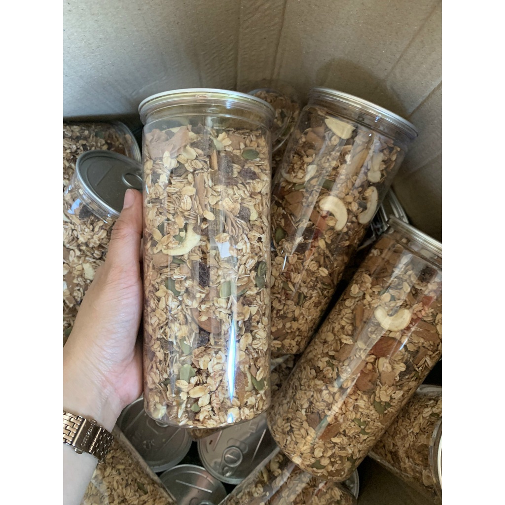 500g ngũ cốc Granola Ăn kiêng không đường đóng túi zip