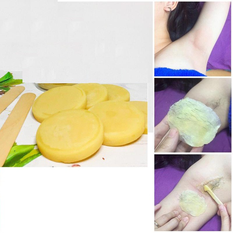 Sáp Wax Nóng (Vùng lông cứng, rậm như nách & bikini) Trà Xanh 500g Đài Loan - tặng 01 que