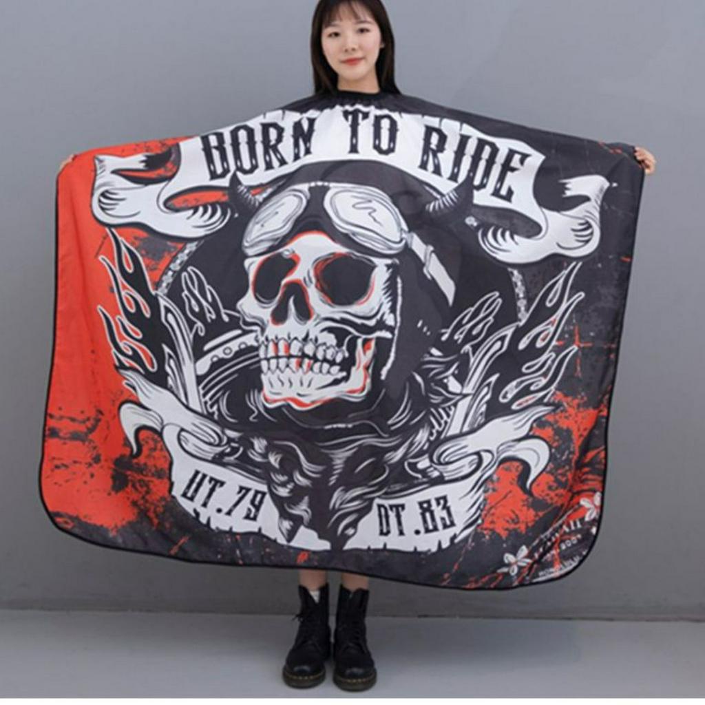 Áo choàng cắt tóc thông thoáng kháng nước dành cho salon,Khăn choàng cắt tóc chữ Baber giao màu ngẫu nhiên