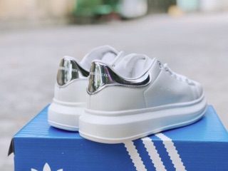 Giày McQueen gót bạc bóng 36-40
