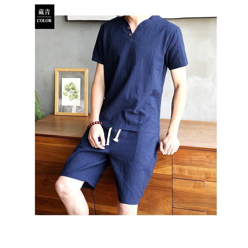 Xả áo đũi cộc tay cho nam