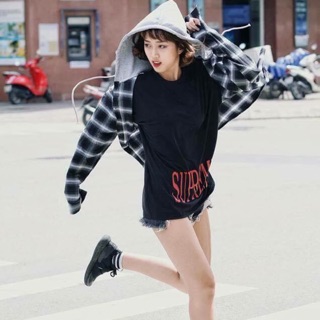 Áo hoodie phối kiêu sơ mi chất 150k