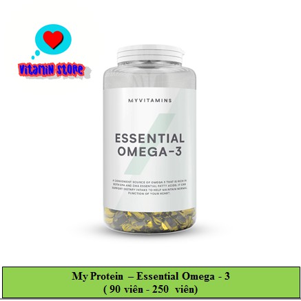 (VITAMIN STORE) -  ESSENTIAL OMEGA-3 - FISH OIL DẦU CÁ GIÁ RẺ (250 VIÊN)  CHÍNH HÃNG