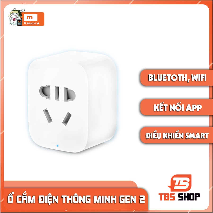 Ổ cắm thông Minh xiaomi Gen 2 kết nối wifi- Bluetooth, 2ghz, wifi ngôi nhà thông minh