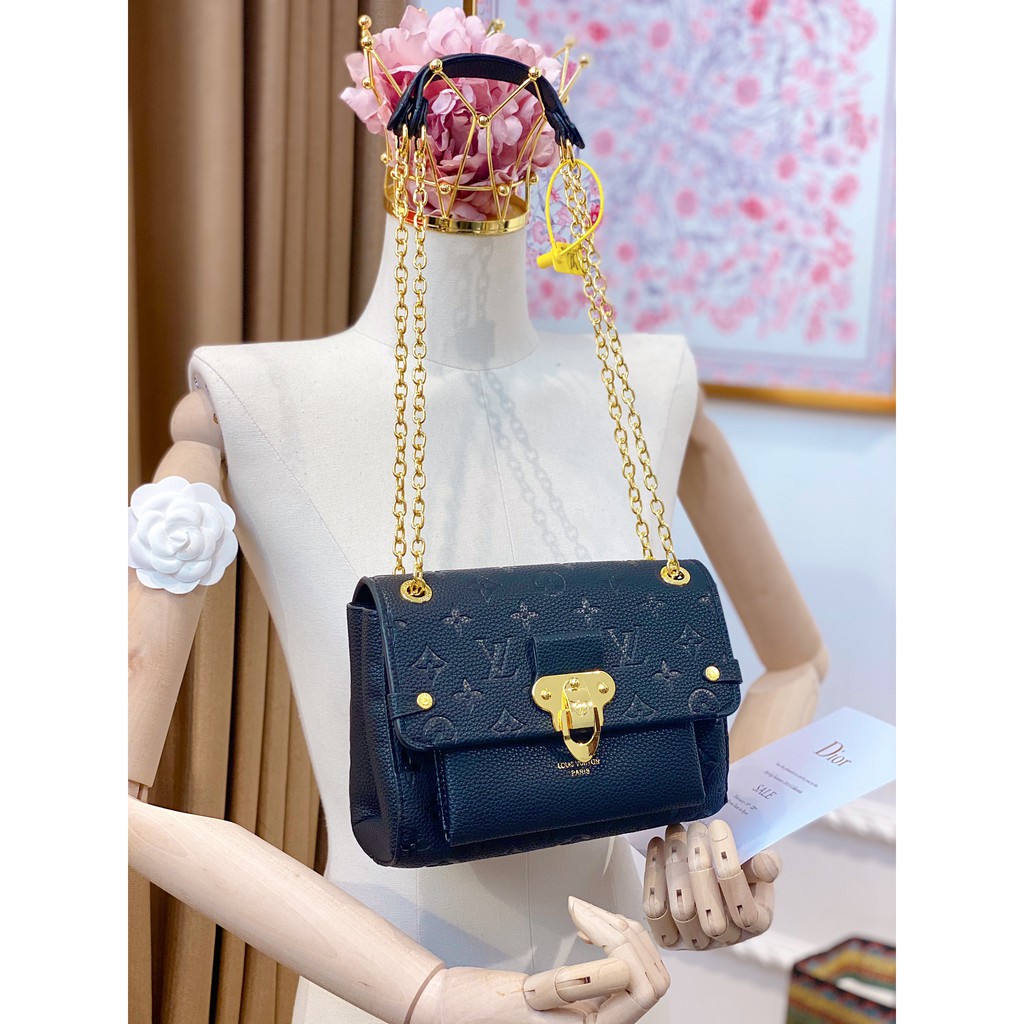 Túi Đeo Chéo LV Vavin Hoạ Tiết Sắc Nét Logo In Chìm Dây Đeo Chống Đau Vai 21CM