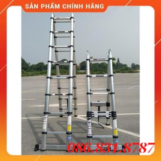[CAM KẾT] Thang Nhôm Rút HAKACHI Nhật Bản HM16CP Chữ A 2M5 + 2M5 - BH 24 Tháng. Thang Nhôm Cao Cấp 2020
