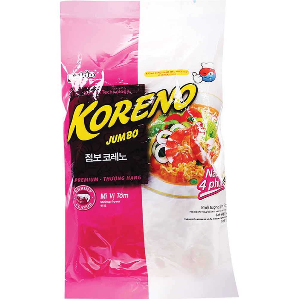 Mì Jumbo Koreno Túi 10 Gói x 100g