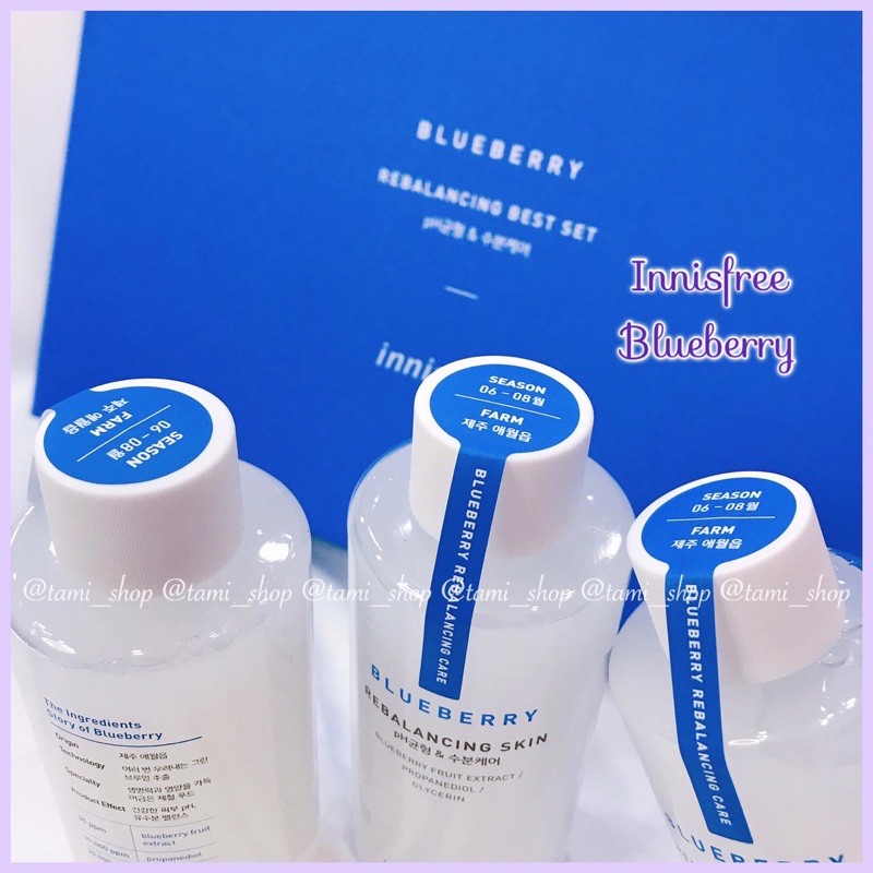 NƯỚC HOA HỒNG CÂN BẰNG DA INNISFREE BLUEBERRY REBALANCING SKIN