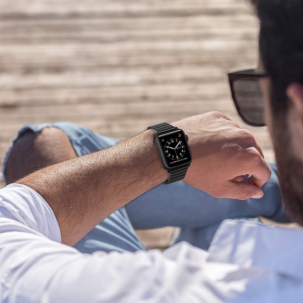 Dây Đeo Inox Cho Đồng Hồ Apple Watch 7 41mm 45mm 44mm 40mm 42mm 38mm iWatch 6 5 4