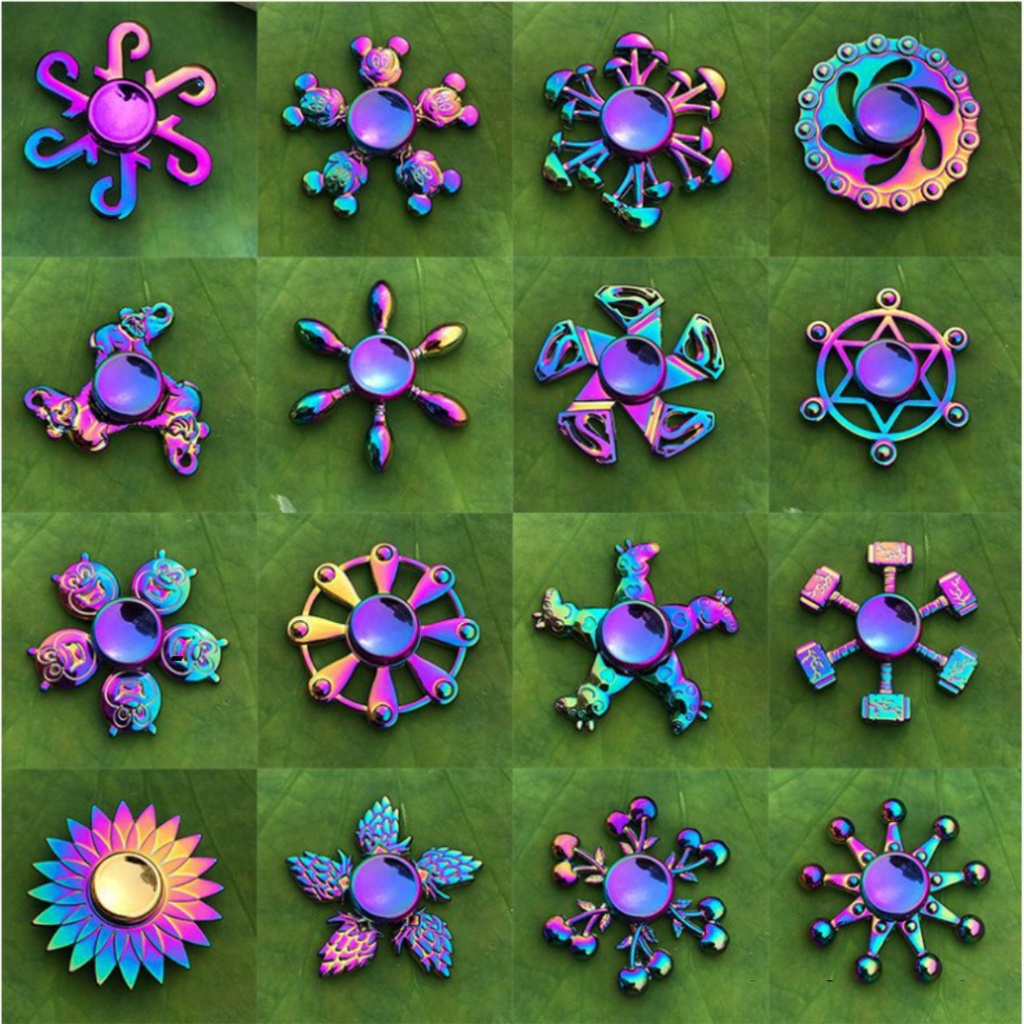 rẻ vô địch CON QUAY SPINNER GRADIENT Kim loại Fidget Spinner