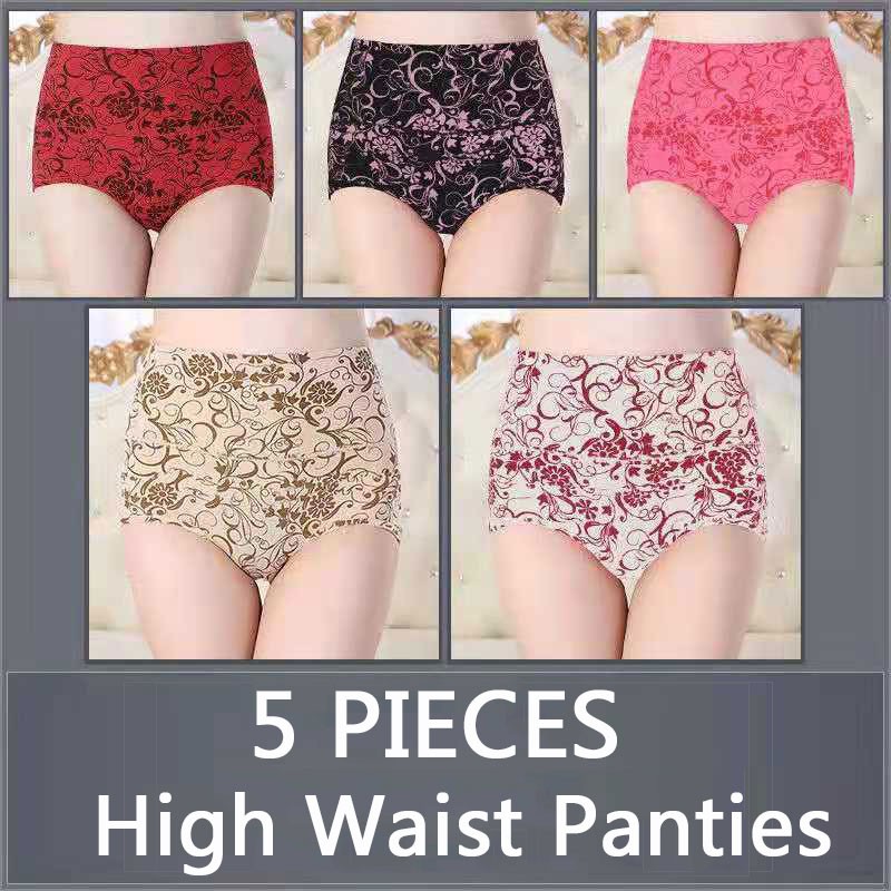 Set 5 quần lót lưng cao định hình cơ thể quyến rũ có cỡ lớn cho nữ