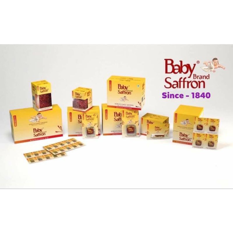 Saffron nhụy hoa nghệ tây BABY SAFFRON, saffron tốt nhất Ấn Độ, hộp 1gram, nhập khẩu chính ngạch