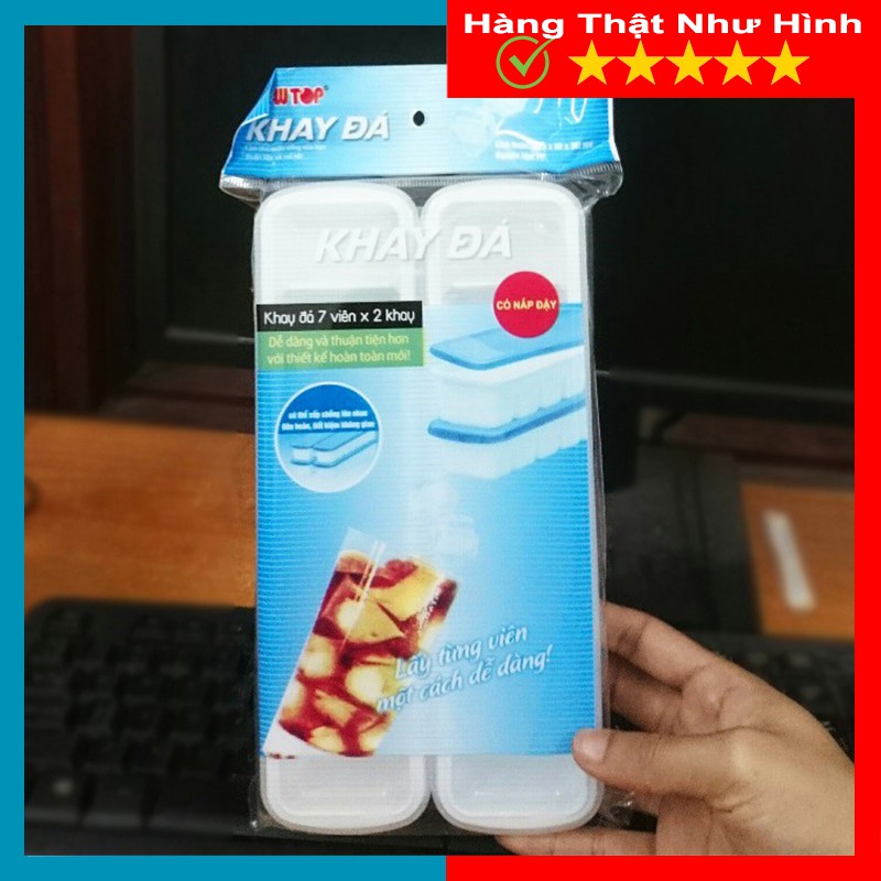 Khay Đá Đôi Song Long Có Nắp Đậy, Khay Đựng Đá, Đồ Ăn Dặm - Ngọc House