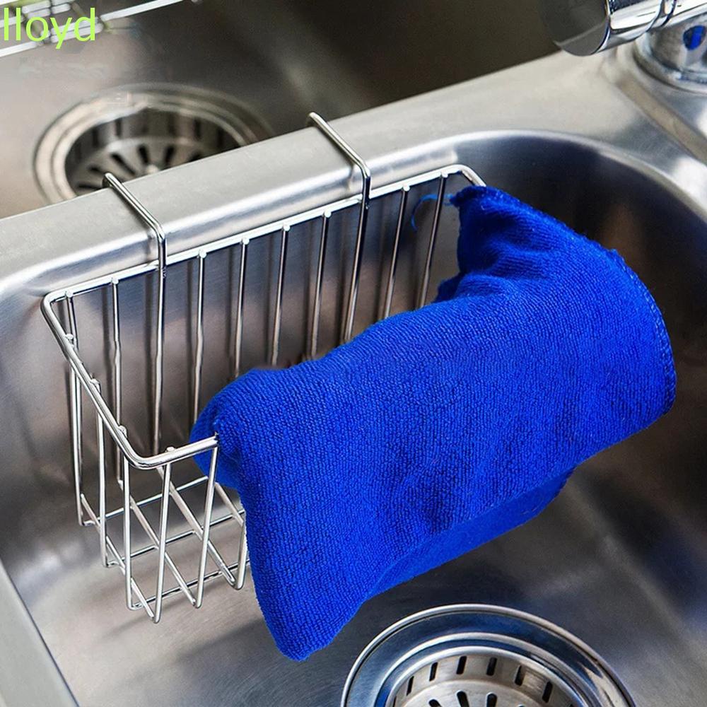 Giá đỡ đựng miếng rửa chén bằng thép không gỉ tiện lợi cho nhà bếp