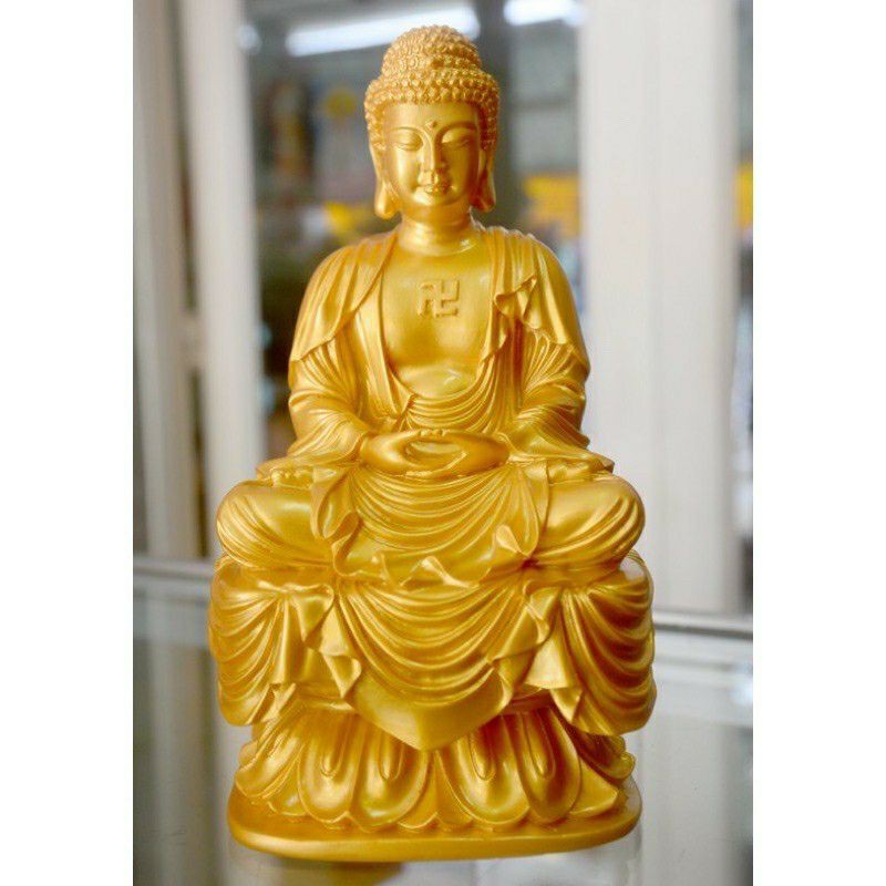 Tượng đức phật a di đà ngồi cao 18cm
