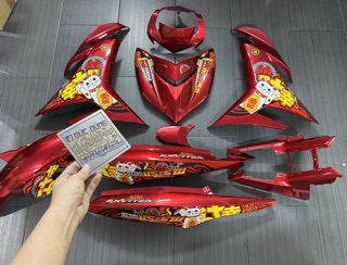 Dàn áo Ex 150 đỏ candy tem Mèo may mắn