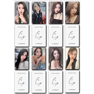 [Mua 2 giảm 30k, mua 3 tặng 1] Set card chữ kí Miyawaki Sakura LE SSERAFIM