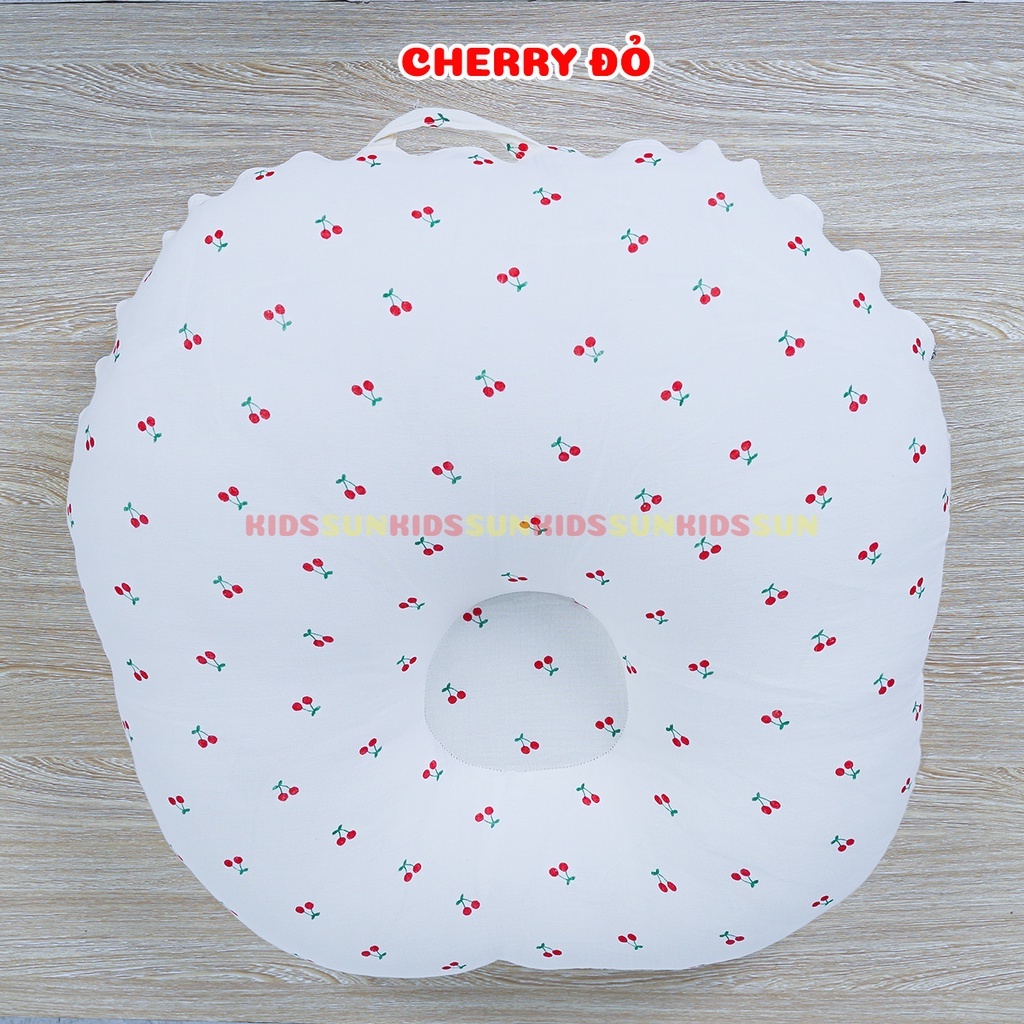 Gối Chống Trào Ngược Cao Cấp Cho Bé KIDSSUN Vải MusLin Oragnic Mềm Mịn Và Bông Có Độ Đàn Hồi Tốt Phục Hồi Cao