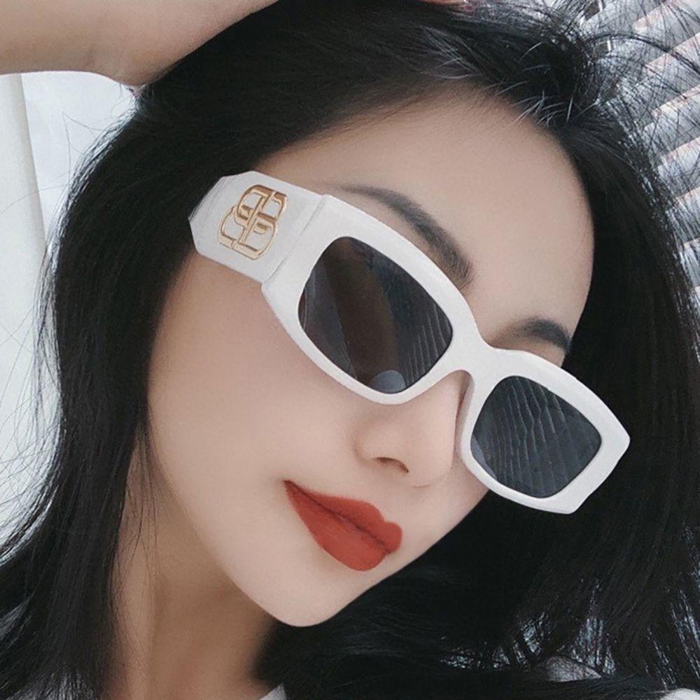 Kính Mát Gọng Vuông Chống Bức Xạ Phong Cách Hàn Quốc Cho Nam Nữ