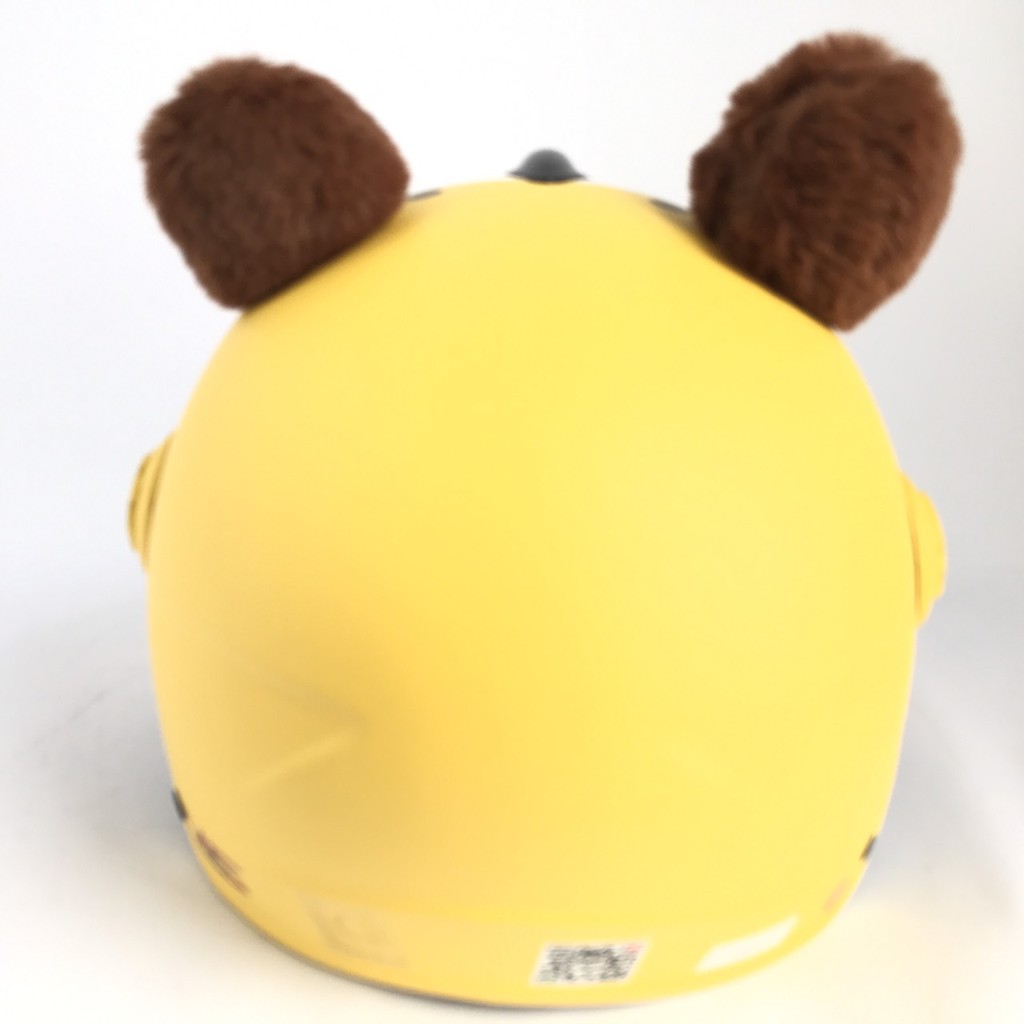 Nón bảo hiểm trẻ em có kính siêu dễ thương - VS103KS Gấu vàng