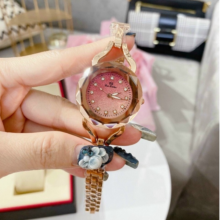 Đồng hồ nữ BS mặt đá lục giác