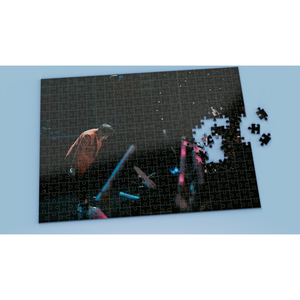 Tranh ghép hình Ca sĩ nhiều kích thước -Tranh ghép hình Karik - Karik6 - Nhận in hình tranh ghép the