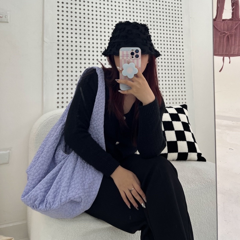 ELVIE BAG - Túi xách đeo chéo dáng phồng