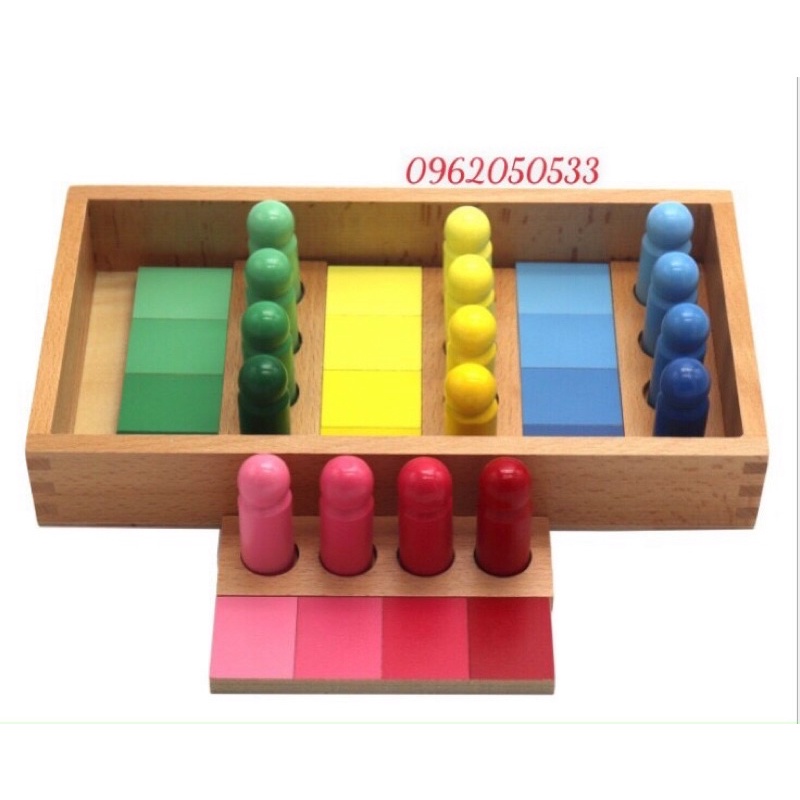 bảng phân biệt các màu tương đồng - giáo cụ montessori