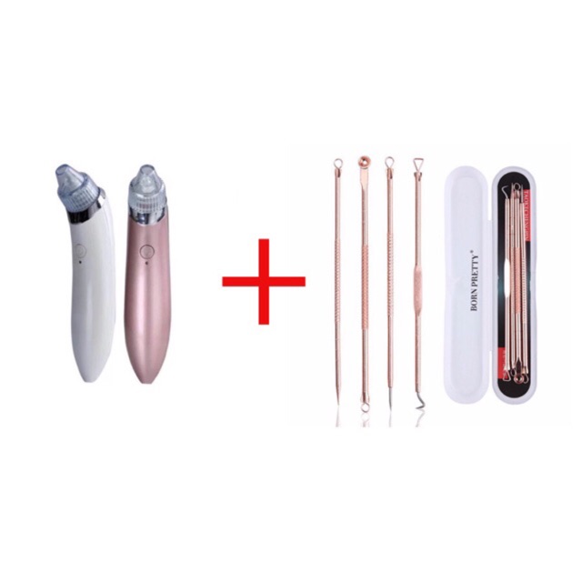 Máy hút mụn siêu sạch (tặng bộ nặn mụn + dây sạc điện thoại) | BigBuy360 - bigbuy360.vn