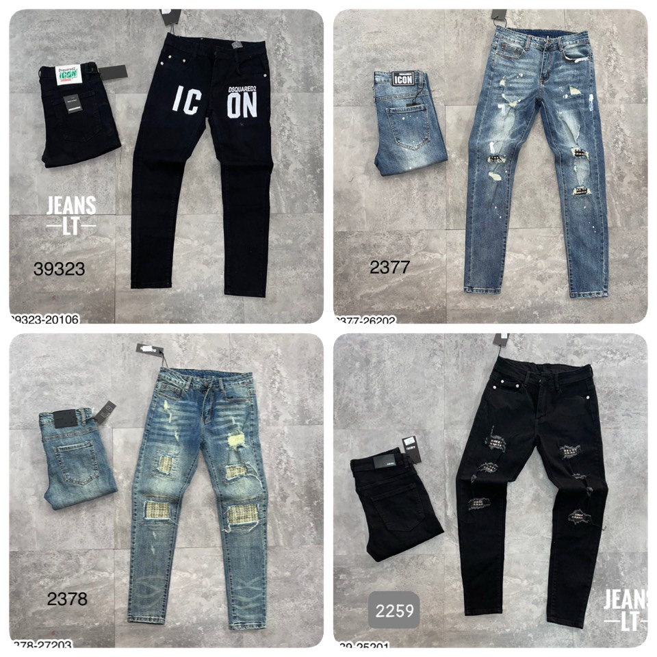 Quần Jean Nam DSQ Đơn Giản - Quần Jean Nam Đính Đá Cao Cấp