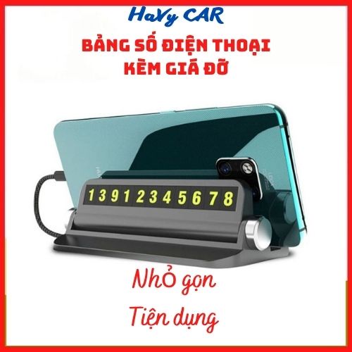 Bảng số điện thoại trên ô tô khi dừng đỗ, bảng ghi số điện thoại trên ô tô có giá đỡ