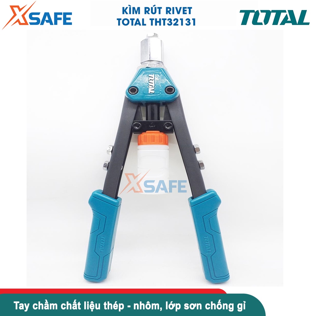 Kìm rút rivet Total THT32131 | Kềm(đinh tán) Size 13 inch chất liệu tay cầm thép + nhôm, dùng để rút rivet thép không rỉ