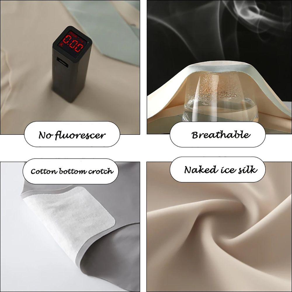 Quần Lót Vải Lụa Mát Cỡ Lớn Thoải Mái Thời Trang Cho Nữ