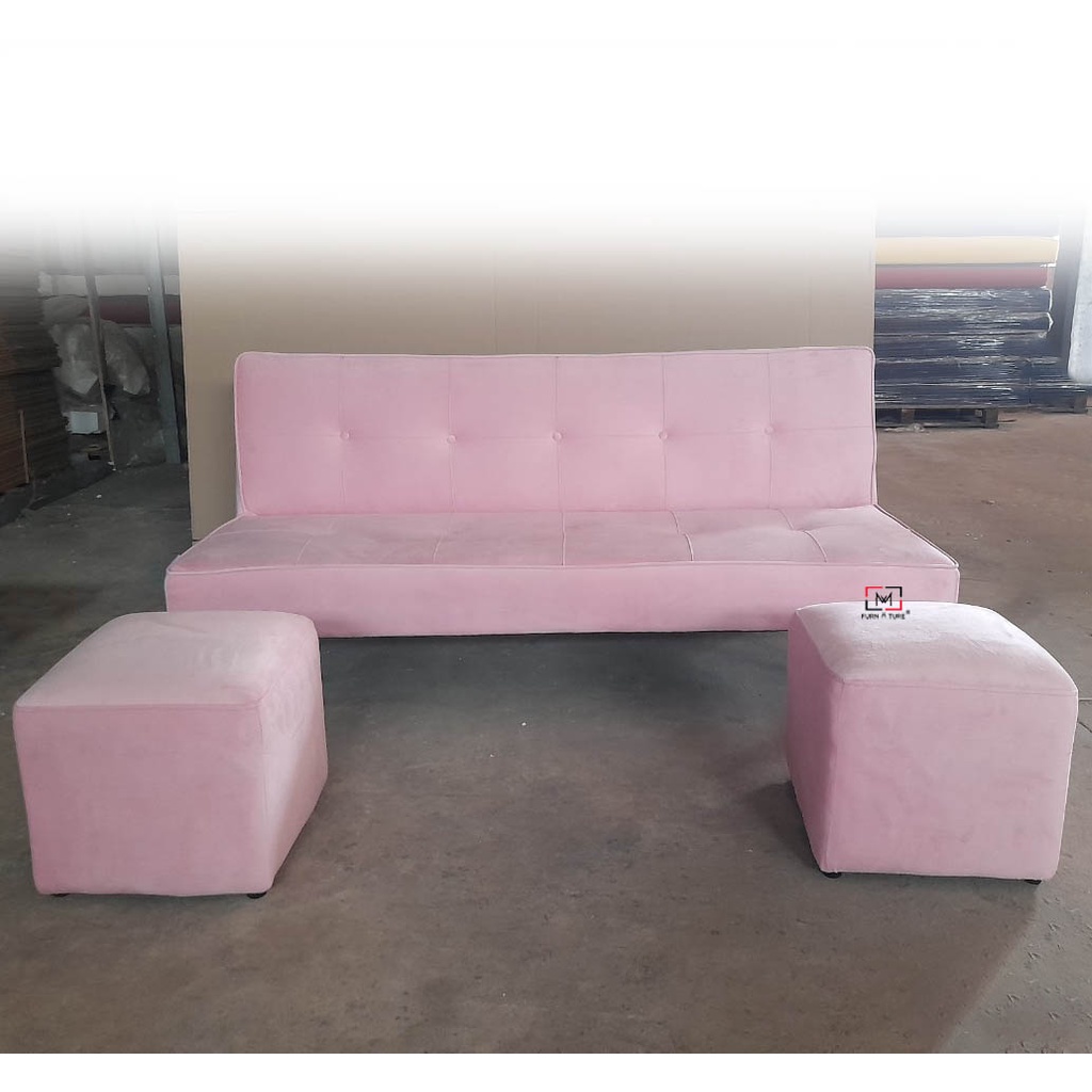 Sofa giường vải nhung 3 chức năng nằm thương hiệu MW FURNITURE