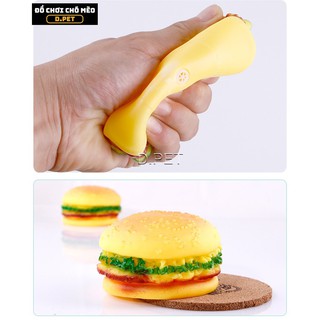Bánh Hamburger đồ chơi cho chó mèo