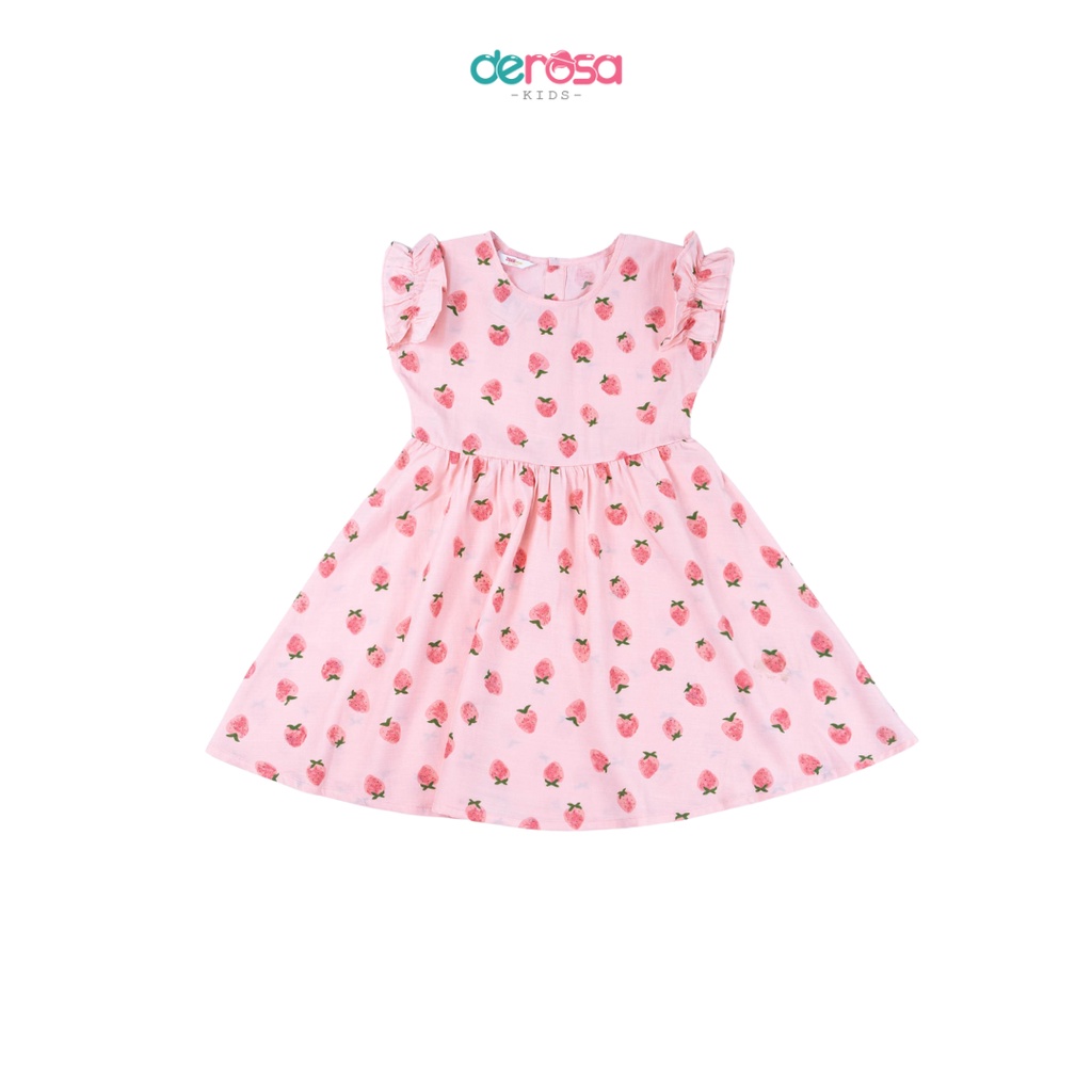 Váy cho bé gái DEROSA KIDS chất liệu cotton | 3 - 9 tuổi | ASKD028V