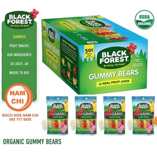 [DATE 08/2020 - Gói 43g] Combo 10 Gói Kẹo Dẻo Gấu Gummy Bear Black Forest Gói 43g Của Mỹ